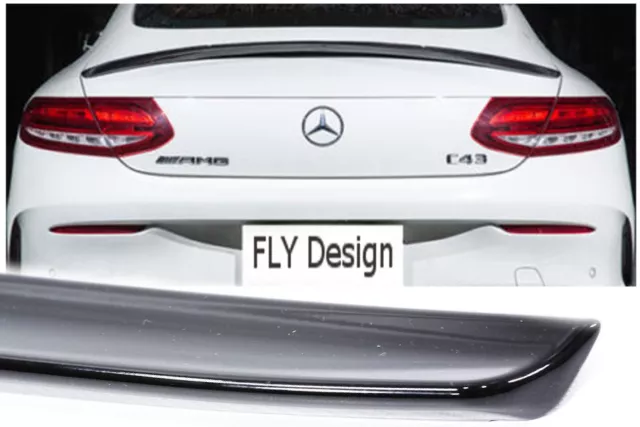 Convient pour Mercedes W205 C 205 Aileron Arrière Noir Brillant Coffre Neuf Sp