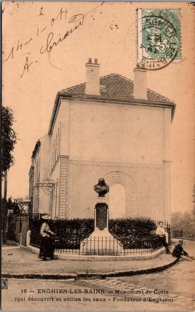 *42610 cpa Enghien les Bains - Monument de Cotte