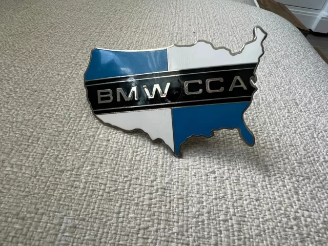 Official Bmw CCA Car Club America Grill Badge Emblem Hood Ornament USED RARE $