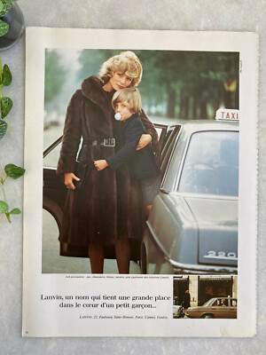 Publicité Lanvin 1982 mode pub advertising automne hiver FW advert fashion 