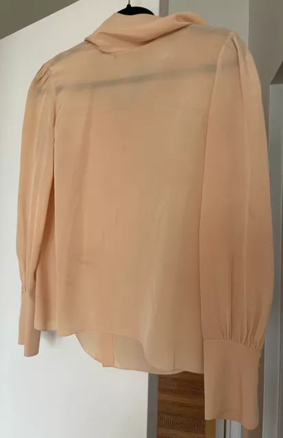 Chloé Spring/Summer silk blouse -- nude/blush -- SZ 38FR / 4-6US