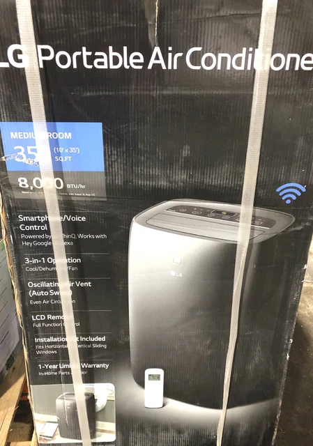 LG LP0821GSSM 8,000 BTU 115V Portable Air Conditioner Cools 350 Sq. Ft. Sealed