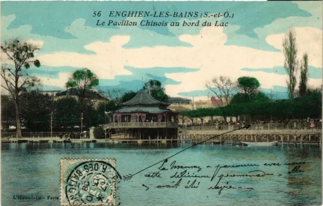 CPA ENGHIEN-les-BAINS - The Chinese Pavilion by the Lake (519543)