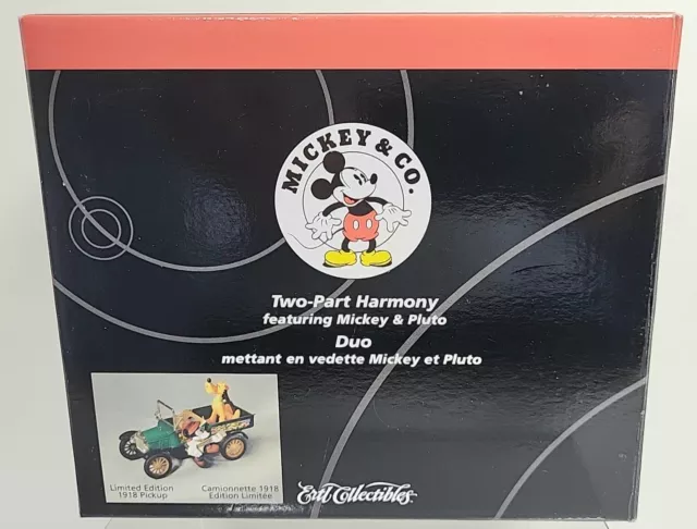 Disney "Two-Part Harmony" Mickey Mouse & Pluto 1918 Ford Pick-up w/ Box 1998