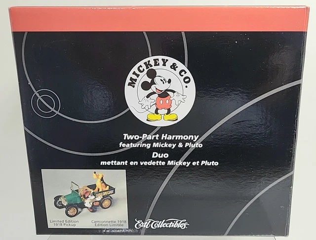 Disney "Two-Part Harmony" Mickey Mouse & Pluto 1918 Ford Pick-up w/ Box 1998 Disney "Two-Part Harmony" Mickey Mouse & Pluto 1918 Ford Pick-up w/ Box 1998