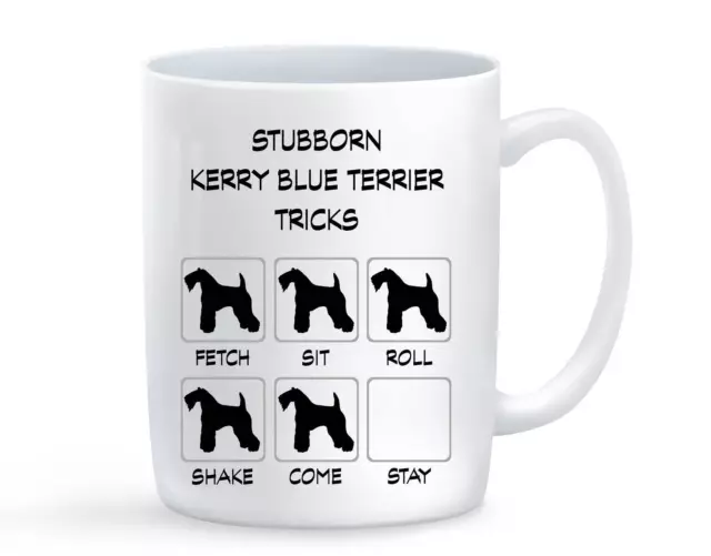 Kerry Blue Terrier Stubborn Tricks Extra Large Coffee Mug