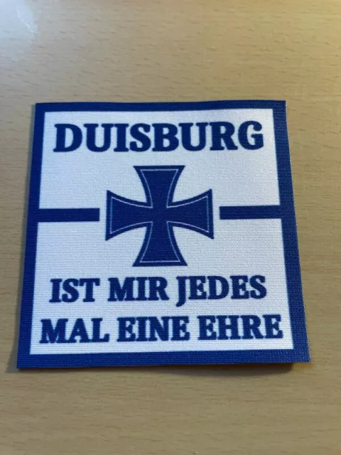 Duisburg Aufnäher Ultras Patch Sammler Kutte Ehre 8cm