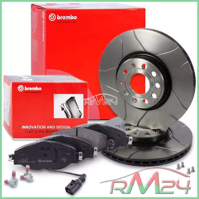 1X Kit Brembo Sport Max Disco Freno Ø312+Pastiglie Ant Per Seat Leon 5F 1.2-2.0