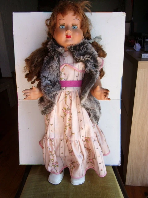 JOUET GRANDE POUPEE ANCIENNE 70 Cm An 1970/80 Tracy-le-Val 60170
