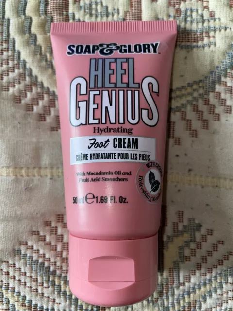 NUEVO Jabón y Gloria Talón Genius Crema Hidratante para Pies 50 ml - Tamaño de Viaje