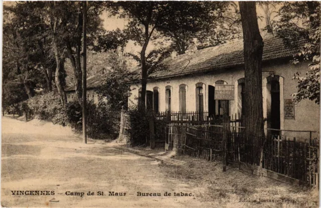 CPA VINCENNES - Camp de St-MAUR - Bureau de tabac (519786)