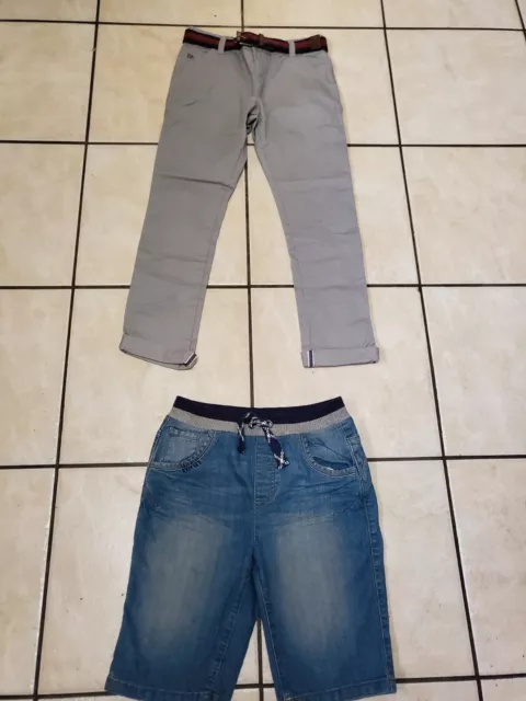 Boys Jasper Conran Jeans/smart Casual Trousers Grey Age 10 Vguc and Shorts