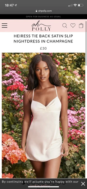 OH POLLY SILK Fantasies Size 6 Satin Slip Dress In Champagne 12.50 - PicClick UK OH POLLY SILK Fantasies Size 6 Satin Slip Dress In Champagne 12.50 - PicClick UK