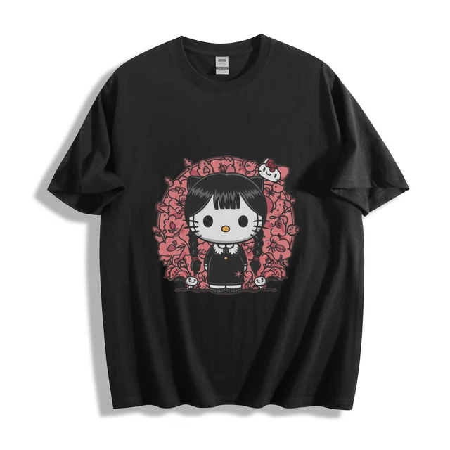 T-shirt gothique unisexe de Mercredi Addams 'Bitch Craft'