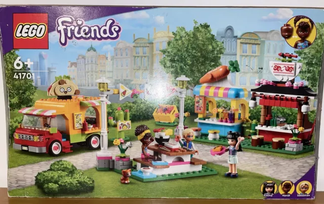 LEGO 41701 - Friends Street Food Market - Retired - *Damaged Box* - Free Post🚚✅