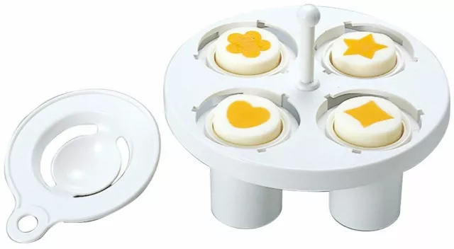 Bentousa Decorative Hard Boiled Egg Yolk Mold 4 Shapes