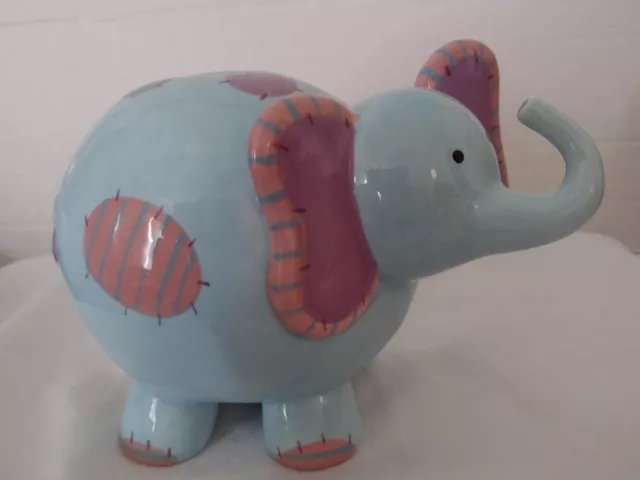 Ganz Baby Nursery Blue Elephant Bank 5.5" H 2