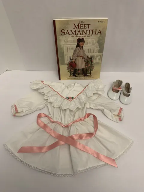 RETIRED American Girl of Today Samanthas Tea Dress Pleasant Company Vintage