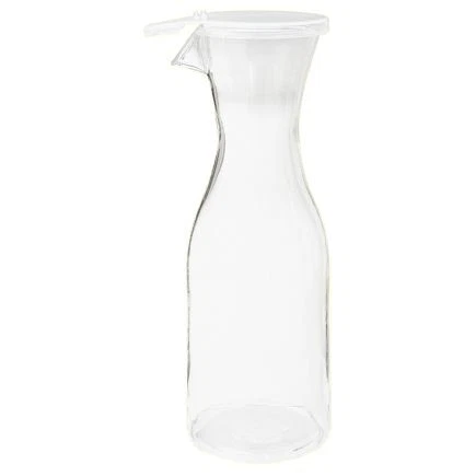 G.E.T. BW-1100-PC-CL Clear Poly 33.8 Oz. Carafe with Lid - 12 / CS