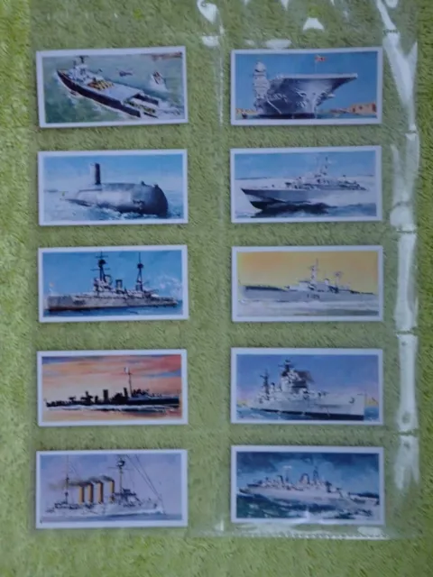 Lyons Tea  HMS 1902-1962 - full set of 32 Trade / Tea Cards - Advertising Backs 2