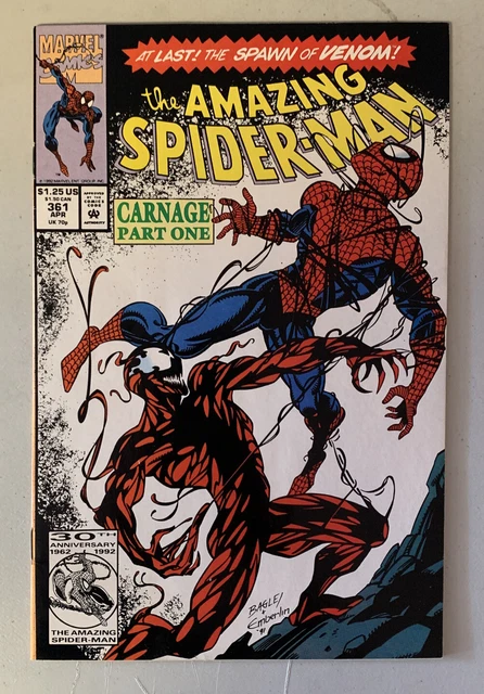 Amazing Spider-Man #361 1st Appearance Carnage VF/NM unpressed