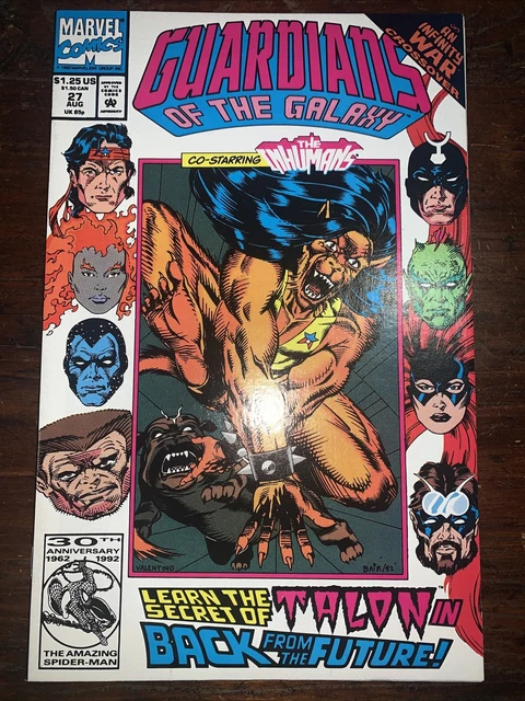 Guardians Of The Galaxy #27 NM- 9.2 Infinity War Crossover Grade 1992 Marvel