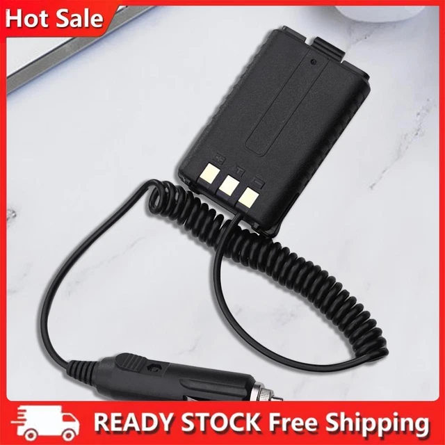 12V Car Charger Battery Eliminator for Baofeng Dual Band Radio UV5R 5RA 5RE
