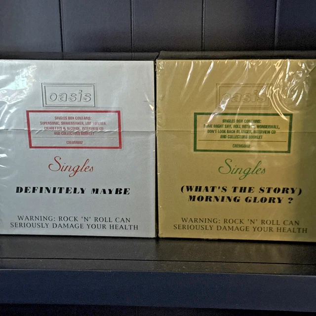 OASIS BENSON HEDGES Silver and Gold Singles Box Sets