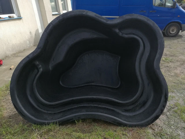 KOI GARTENTEICH GFKTEICH gfk teich T1300 Liter fertigteich becken 90cm