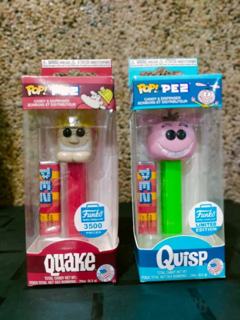 Funko POP! Pez - Ad Icons Quake and Quisp Set of 2 Limited Edition Funko Shop