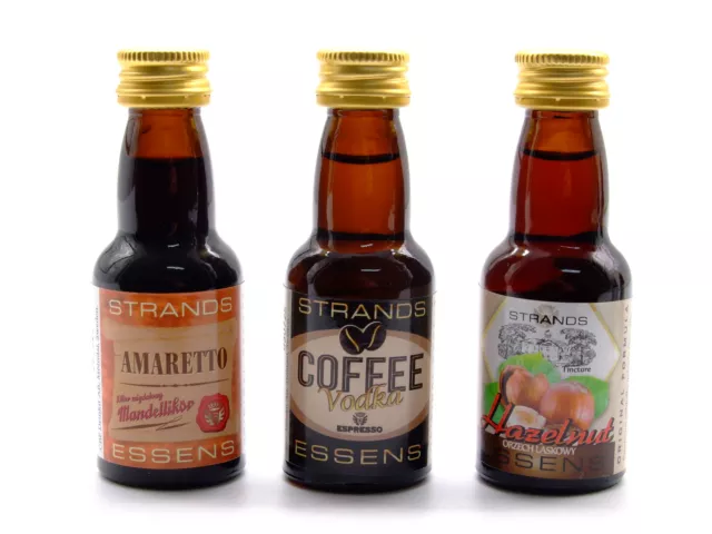 Coffee Vodka + Hazelnut + Amaretto - Essenza di Vodka, Aroma per Torta