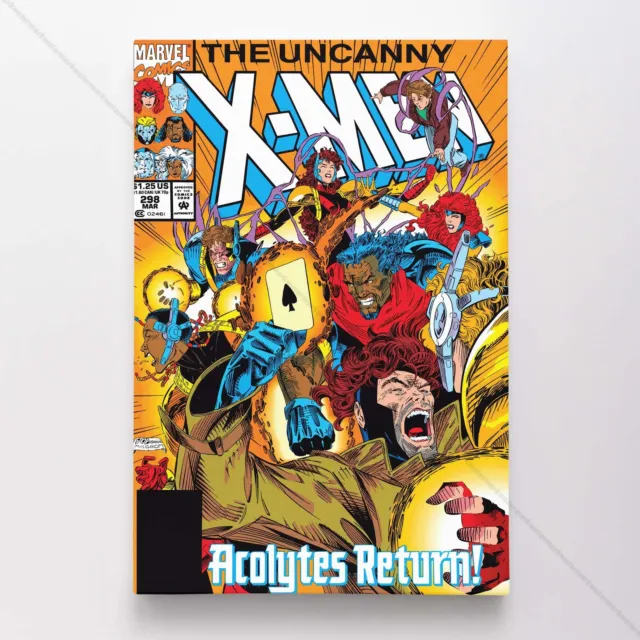 Uncanny X-Men Poster Canvas Vol 1 #298 Xmen Marvel Comic Book Art Print