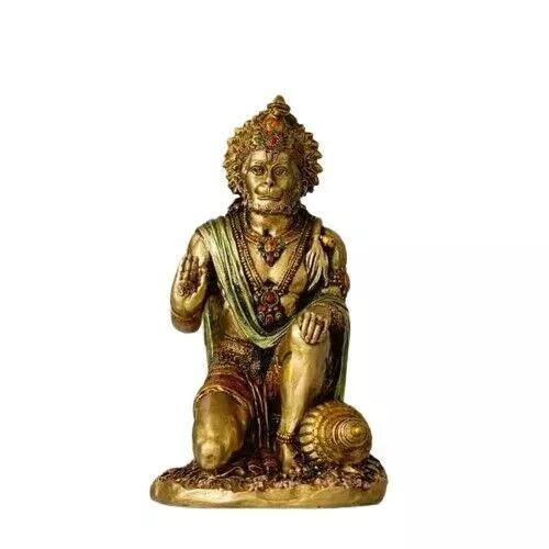 Estatua de Hanuman de resina con acabado metálico para decoración del...