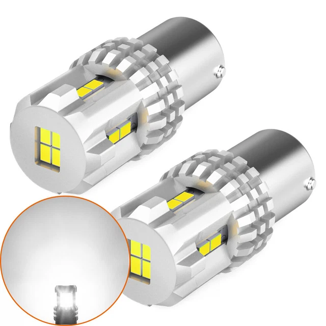 2/4X 1156 AUXITO BA15S 2800LM P21W Back LED up Reverse Light 6000K Bulb White