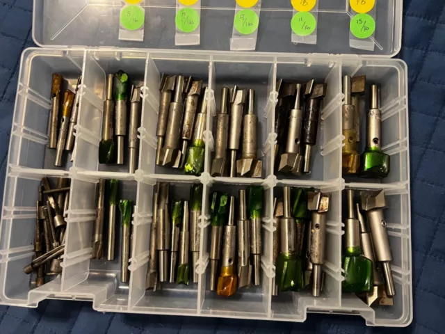Aircraft sheetmetal rivet spotface/counterbore set-collection 40-plus pieces Aircraft sheetmetal rivet spotface/counterbore set-collection 40-plus pieces