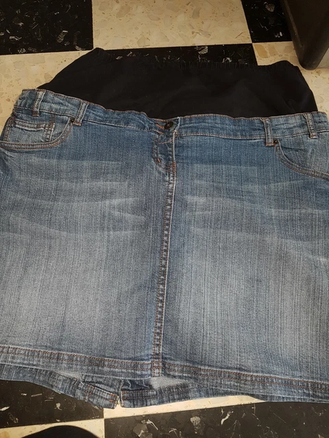 Jupe De Grossesse Noire CalinKalin - Tricot Coton/elasthanne, Taille 46, Occasion Très Bon état