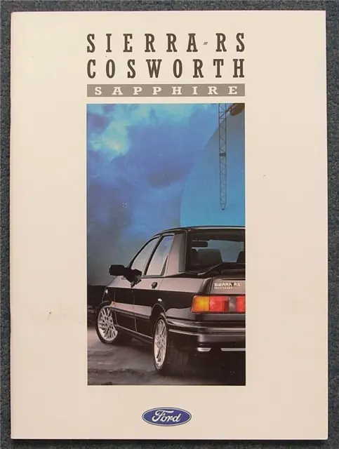 FORD SIERRA RS COSWORTH SAPPHIRE Car Sales Brochure Feb 1988 #FA820