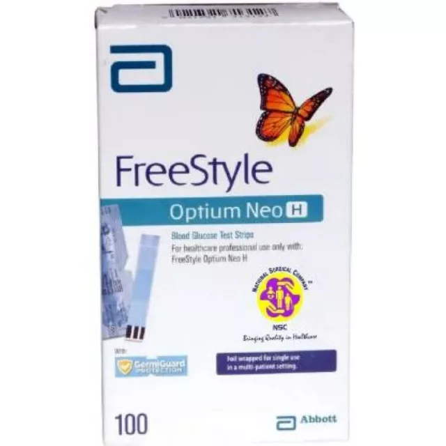 3XAbbott FreeStyle Optium 300 tiras reactivas de glucosa en sangre envío gratis