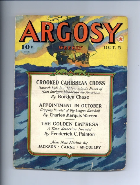 Argosy Part 4: Argosy Weekly Oct 5 1940 GD/VG 3.0