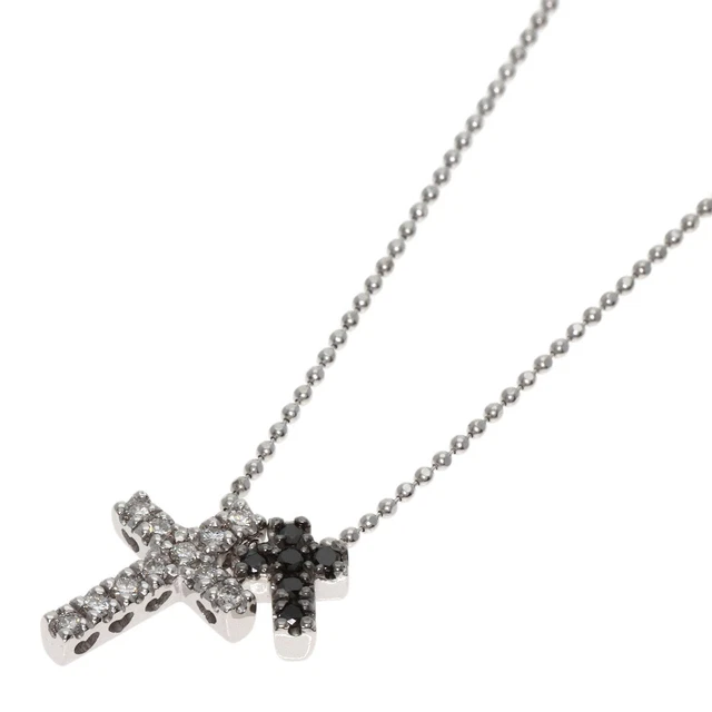 GAVU Collana Donna Con Ciondolo Croce In Argento 925 E Zircone Cubico - Regolabile 40+5 Cm, Simbolo Di Fede Ed Eleganza