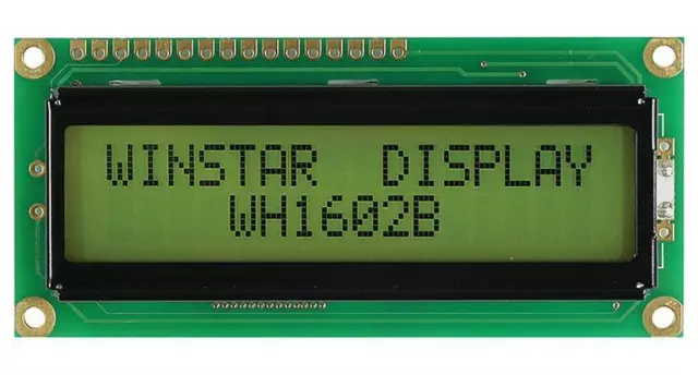 Écran LCD Module : 16x2 Stn Positif Jaune Vert Réfléchissant Wh1602b-nyg-jtv #