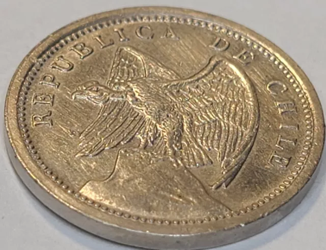 1939 Chile 10 Centavos Condor Bird Coin KM#166 BRILLIANT COIN US SELLER