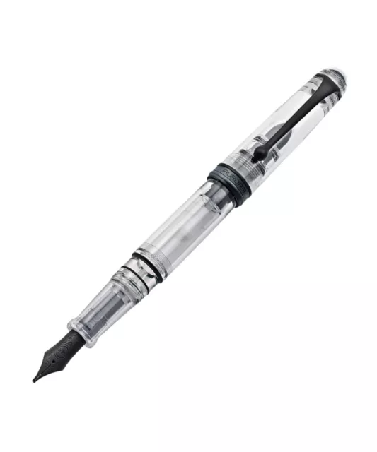 Aurora 88 Demonstrator penna stilografica pennino F oro 18 kt, trasparente nero