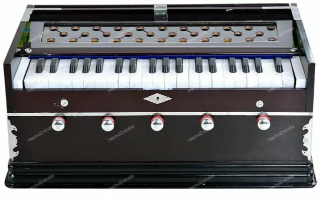 Musical Instrument 5 Stopper 3 1/4 Octave 39 Key Magani Color Jalidar Harmonium