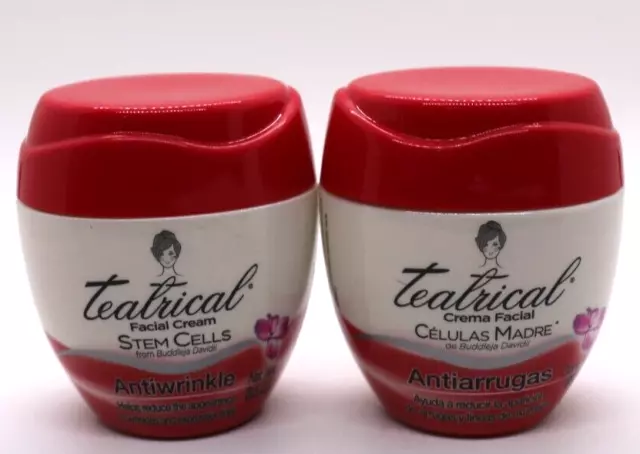 2X  Teatrical Facial Cream Stem Cells From Buddleja Davidii Antiwrinkle 3.5oz