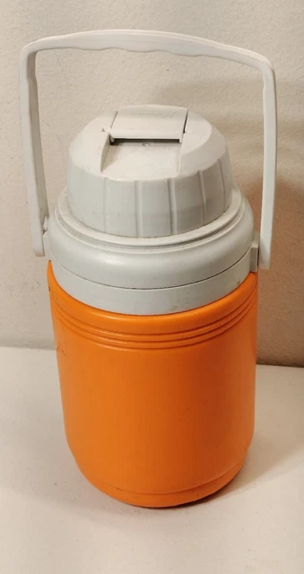 Coleman 1/3 Gallon Insulated Water Jug Cooler Model 5542 Orange & White