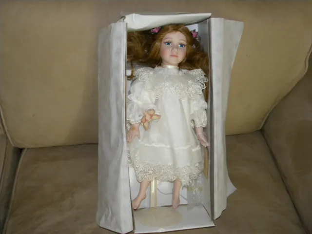 Dynasty Doll Collection “The Butterfly Princess” Porcelain Doll In Original Box