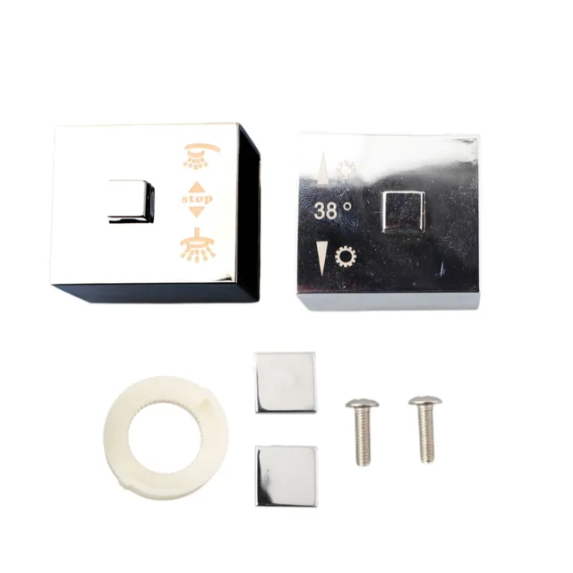 Square Shower Temperature Control Handle Knob with ABS Plastic Construction