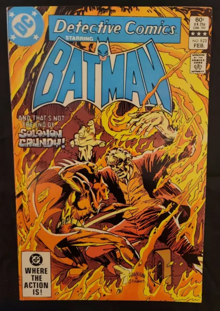 Detective Comics #523, Feb 1983, VFN+/NM, Batman, Solomon Grundy