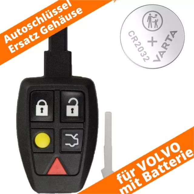 Auto Schlüssel Funk Fernbedienung 1x Gehäuse + 1x Rohling HU56 für Volvo